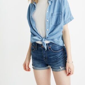 Madewell High Rise Denim Shorts Size 26